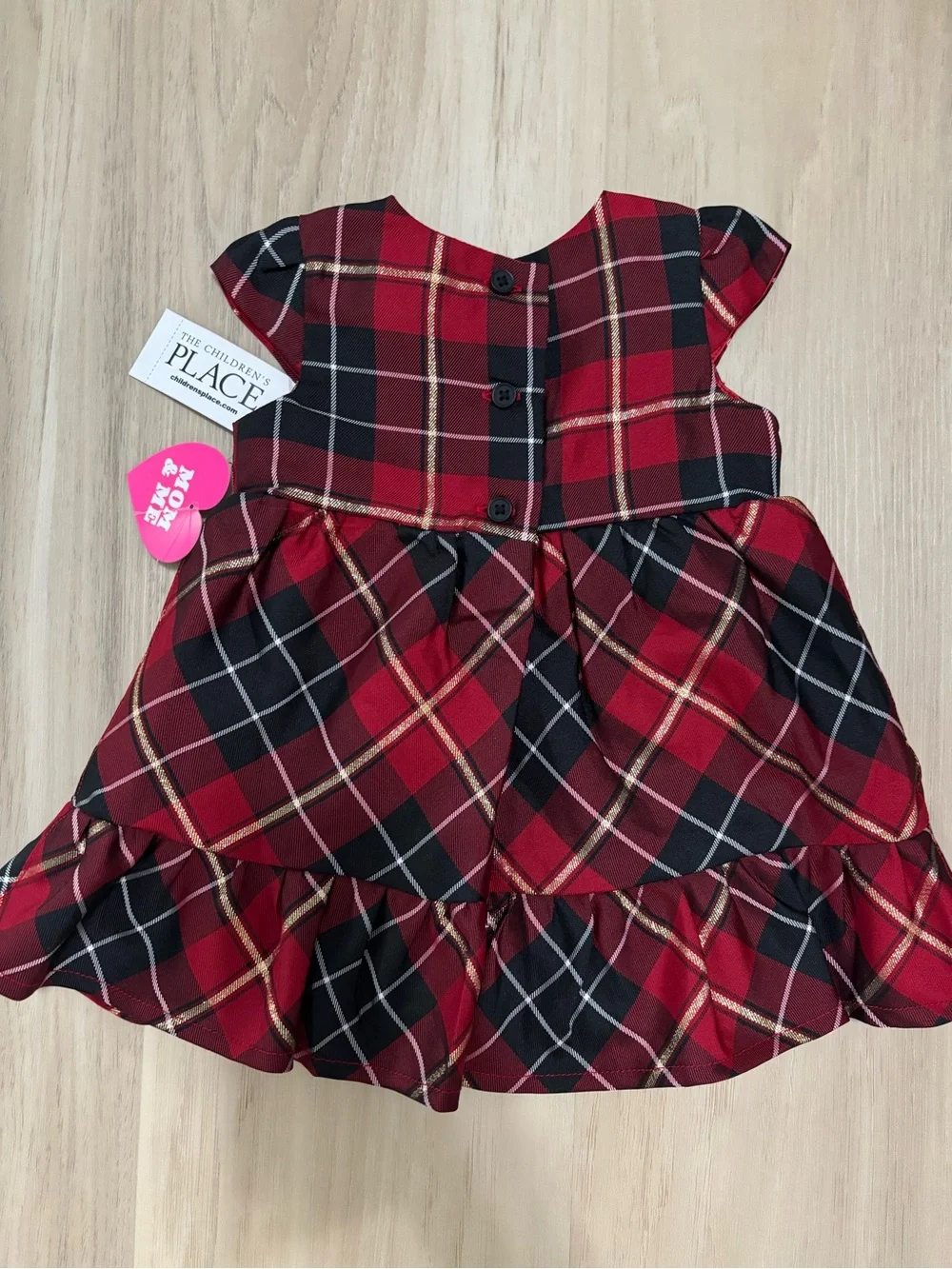 The Childrens Place festive plaid